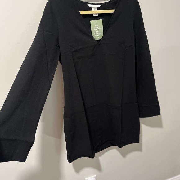 NWT H&M Women's V-Neck Black Dress - Picture 12 of 12